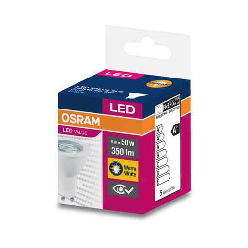 LED КРУШКА OSRAM GU10 5W 2700K