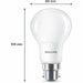 LED крушка Philips 60 W матов Топло Бяло F 8 W 60 W B22 3