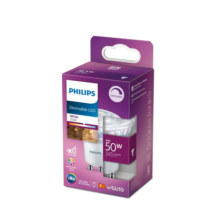 LED крушка Philips 8718699775810 50 W Бял F 4 W GU10