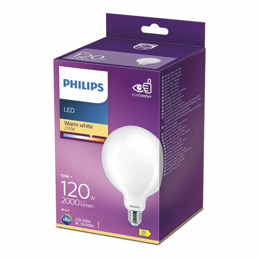 LED крушка Philips Бял D 13 W E27 2000 Lm 12,4 x 17,7 cm