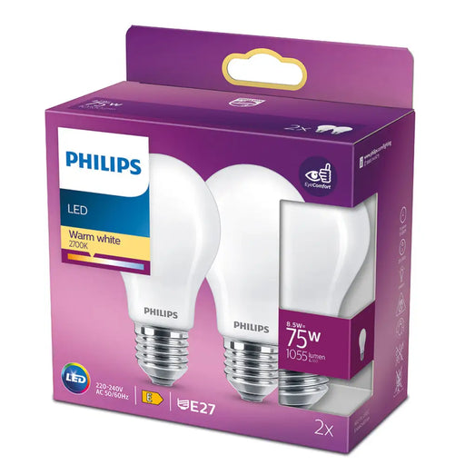 LED крушка Philips Бял E27