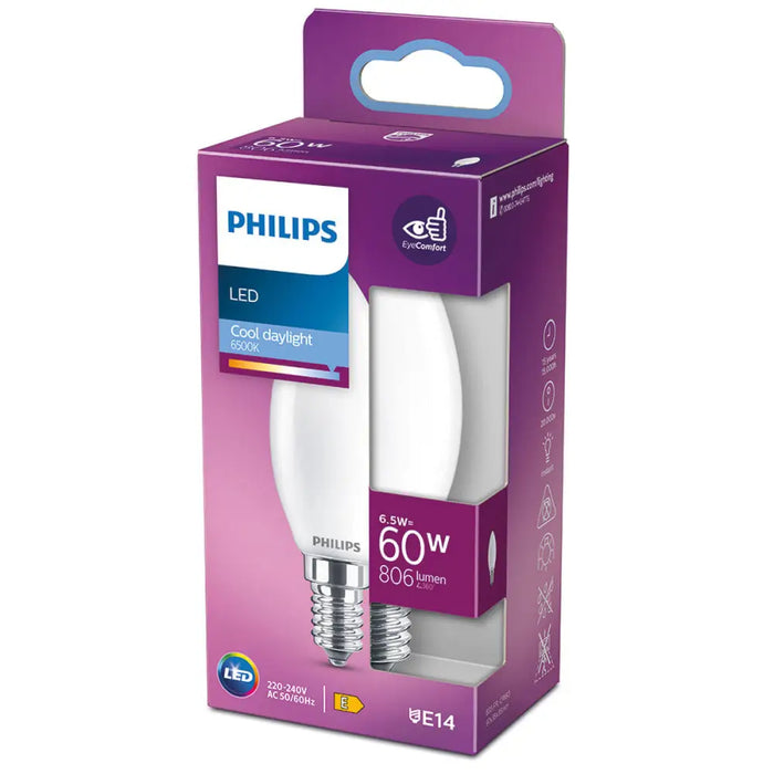 LED крушка Philips Свещ E 6,5 W E14 806 lm 3,5 x 9,7 cm