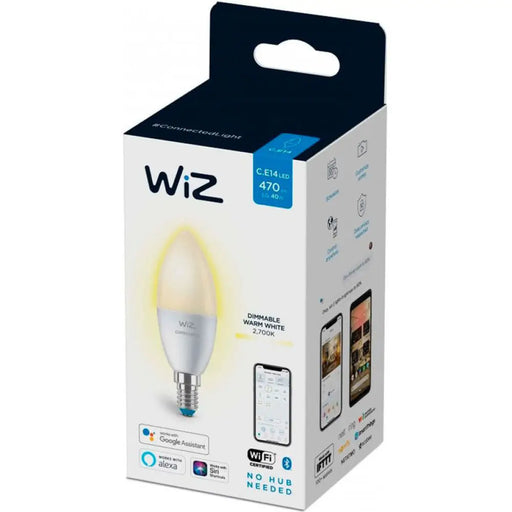 LED КРУШКА СВЕЩ E14 4.9W 2700K 470LM ДИМИРУЕМА МАТ WI-FI WIZ