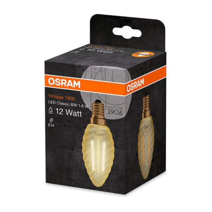 LED КРУШКА VINTAGE E14 1.4W BW13 OSRAM