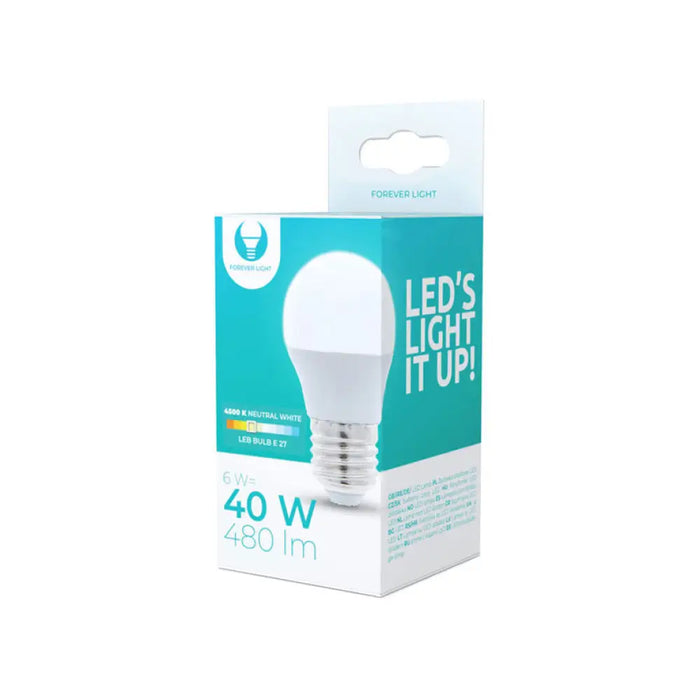 LED КРУШКА E27 6W 4500K 480 LM ТОПЧЕ FOREVER LIGHT