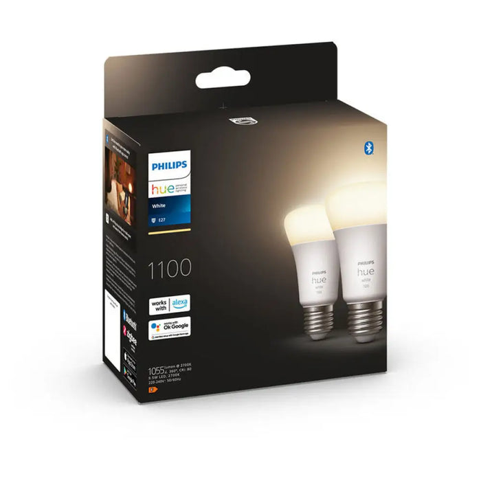 LED КРУШКА E27 9.5W 2700K 2 БРОЯ PHILIPS HUE