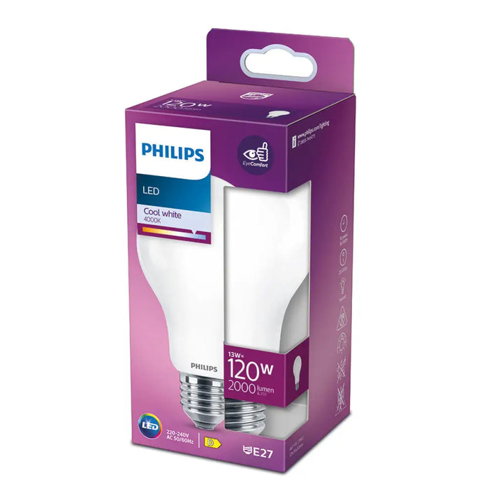 LED крушка Philips D 120 W 13 W E27 2000 Lm 7 x 12 cm (4000