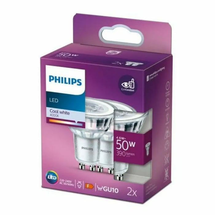 LED лампа Philips 4,6 W GU10 390 lm F A++ (4000K) (4000 K)