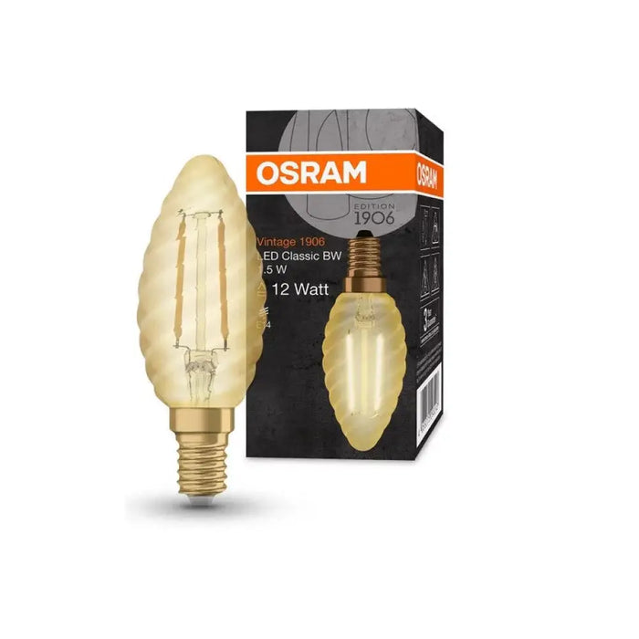 LED ЛАМПА VINTAGE 1906 LED CL BW FIL GOLD 13/1,4W/825 E14