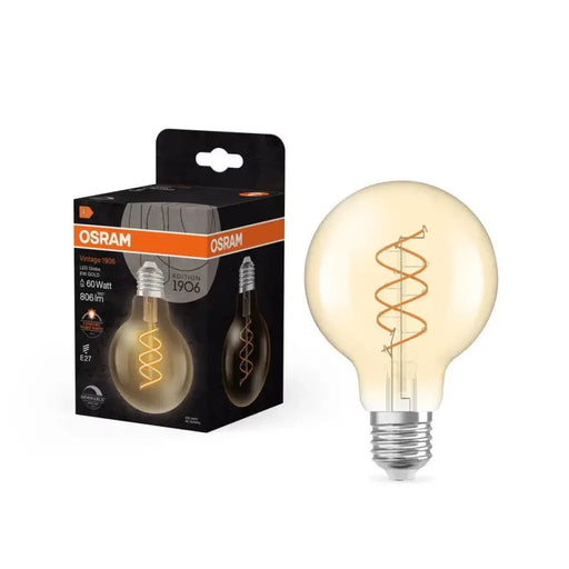 LED ЛАМПА VINTAGE 1906 CLA60 G80 GOLD 60 DIM 8W/922 E27