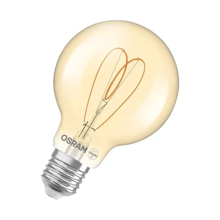 LED ЛАМПА VINTAGE 1906 CLA60 G80 GOLD HEART FIL DIM 8W E27