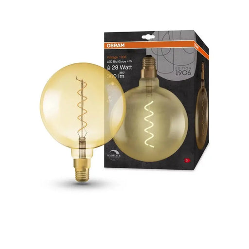 LED ЛАМПА VINTAGE 1906 LED DIM CL GLOBE200 GOLD28 4W/820