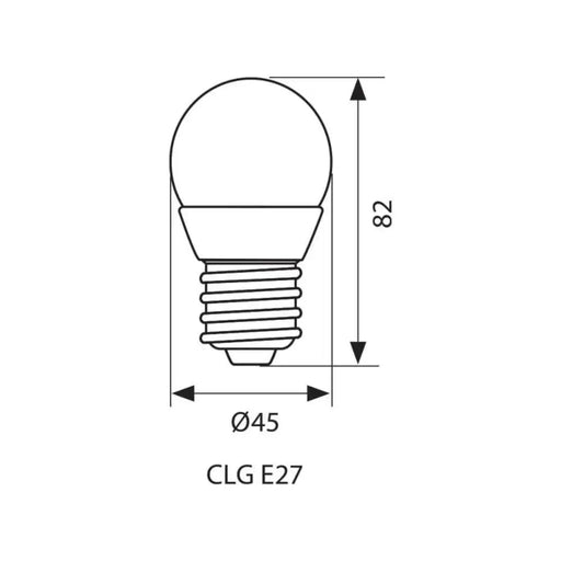 LED ЛАМПА CLG 3W E27 3000K CERAMIC LED