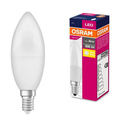 LED ЛАМПА CLB60 806lm/827 E14 VALUE LEDVANCE