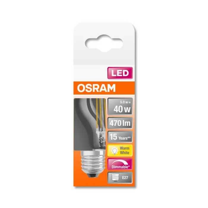 LED ЛАМПА CLP40 FIL 2700К E27 ДИМ. 470LM