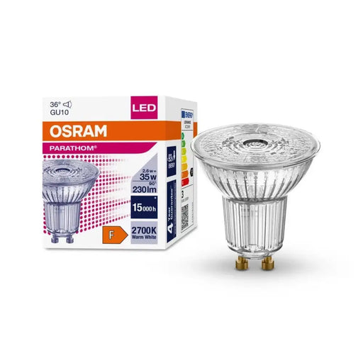 LED ЛАМПА PARATHOM PAR16 35 36° 2,6W/827 GU10 LEDVANCE