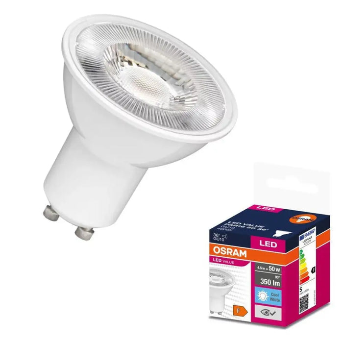 LED ЛАМПА VALUE PLAST PAR16 50 36° 5W/840 GU10 LEDVANCE