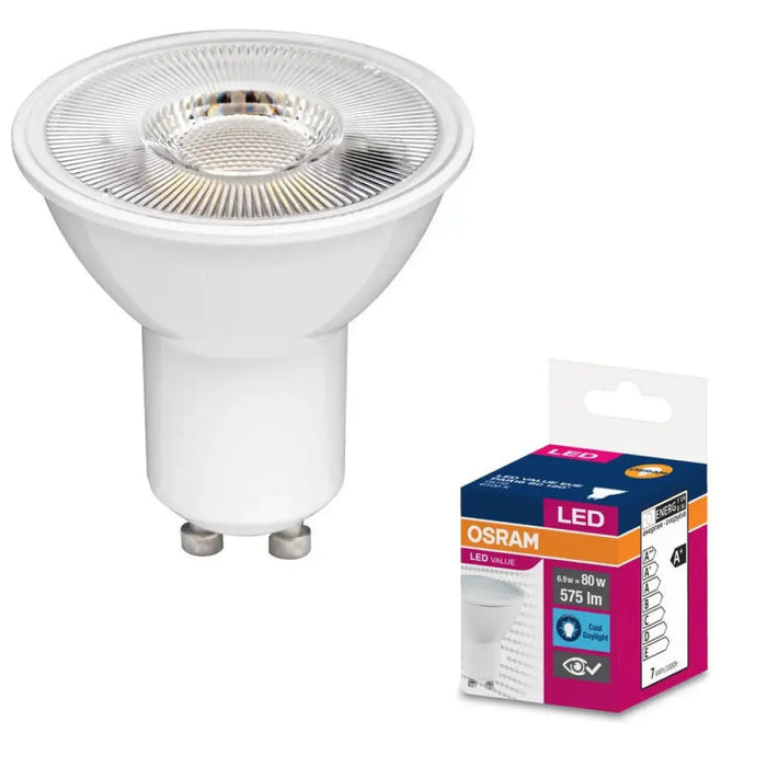 LED ЛАМПА VALUE PLAST PAR16 80 120° 6,9W865 GU10 LEDVANCE