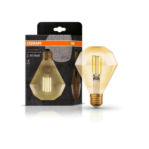 LED ЛАМПА VINTAGE 1906 LED CL DIAMOND FIL GOLD 40/4,5W/825