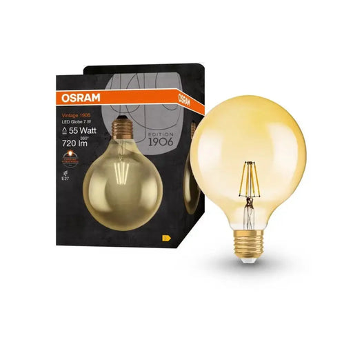 LED ЛАМПА VINTAGE 1906 LED CL GLOBE125 GOLD52 6,5W/824 E27