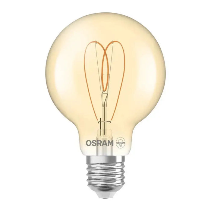 LED ЛАМПА VINTAGE 1906 CLA60 G80 GOLD HEART FIL DIM 8W E27