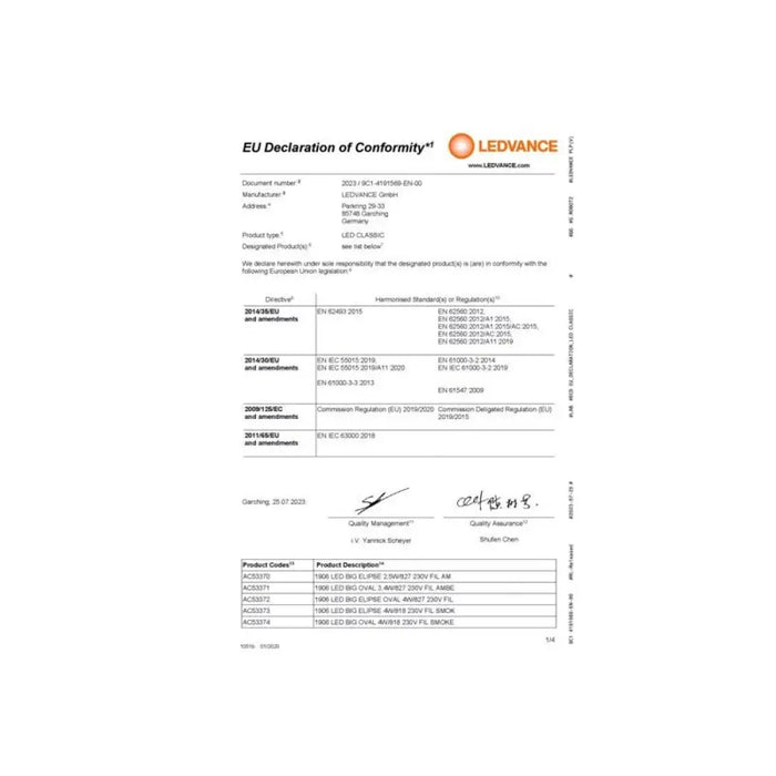 LED ЛАМПА VINTAGE 1906 LED MAGNET OVAL D250W SMOKE 10