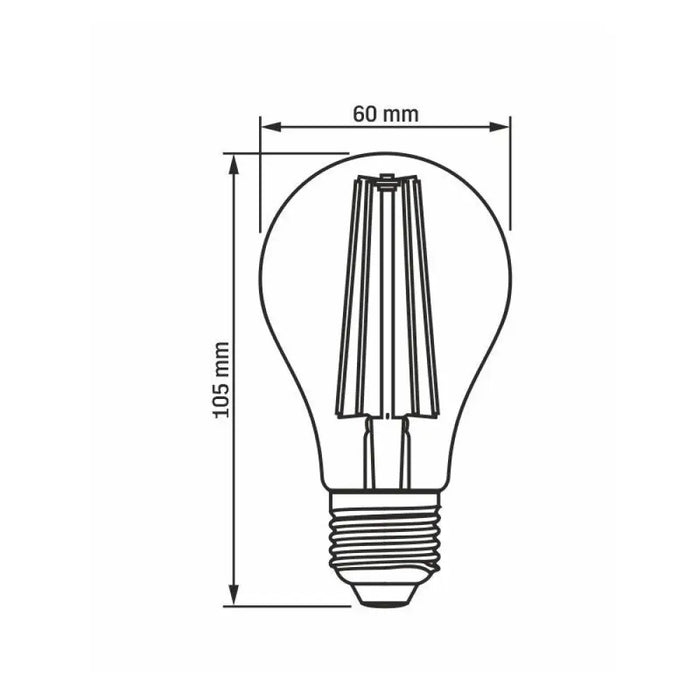 LED ЛАМПА VLE-A60FF-08271 PLANT GROW 8W E27 VIDEX