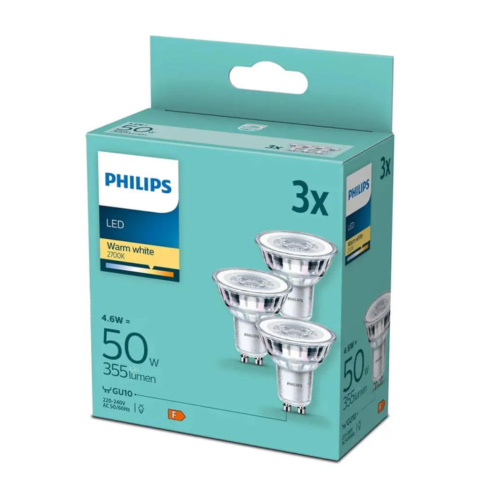 LED ЛАМПА 4.5-50W GU10 2700K PHILIPS 3БР