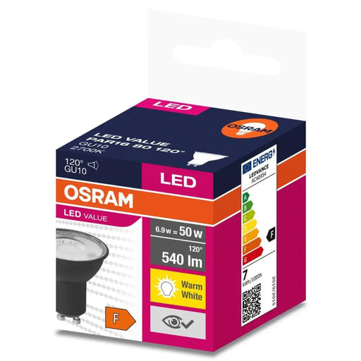 LED ЛАМПА BLACK GU10 120° 6.9W 2700K
