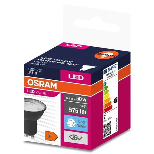 LED ЛАМПА BLACK GU10 120° 6.9W 4000K