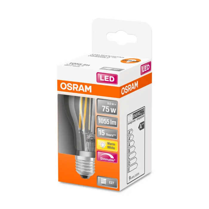 LED ЛАМПА CLA75 FIL 2700К E27 ДИМ.1055LM