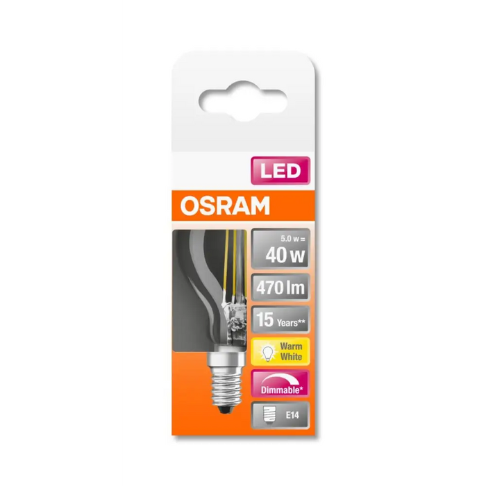 LED ЛАМПА CLP40 FIL 2700К E14 ДИМ. 470LM