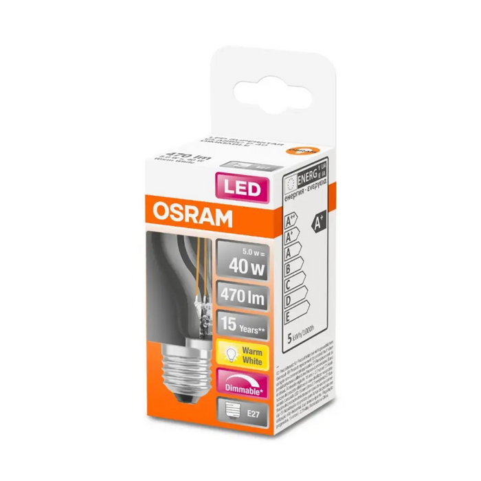 LED ЛАМПА CLP40 FIL 2700К E27 ДИМ. 470LM