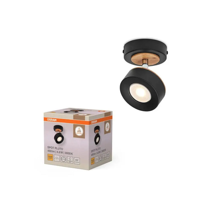 LED ЛАМПА DECOR SPOT PLUTO BLACK 1 SPOT LEDVANCE