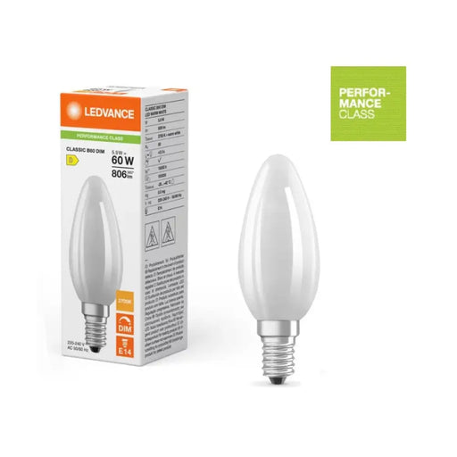 LED ЛАМПА DIM CL B GL FR 60 5.5W/827 E14 LEDVANCE