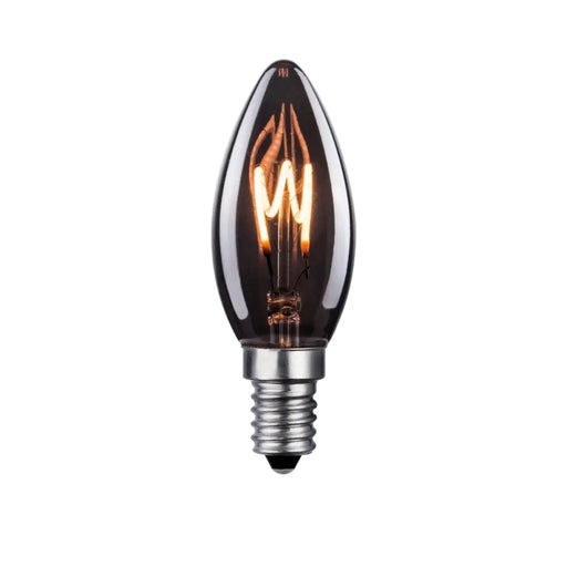 LED ЛАМПА E14 2W 25LM 1800K СВЕЩ ЧЕРНА