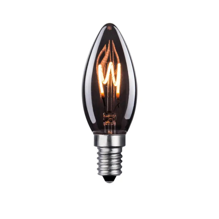 LED ЛАМПА E14 2W 25LM 1800K СВЕЩ ЧЕРНА