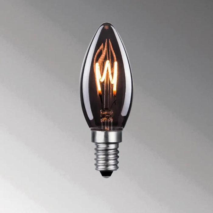 LED ЛАМПА E14 2W 25LM 1800K СВЕЩ ЧЕРНА