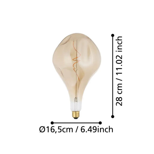 LED ЛАМПА E27 D165 4W 2000K ПЯСЪЧНА
