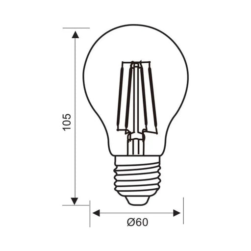 LED ЛАМПА ФИЛАМЕНТ Е27 11W 1521LM 3000К