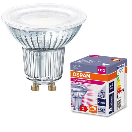 LED ЛАМПА PARATHOM DIM PAR16 80 120° 8W/840 GU10 LEDVANCE