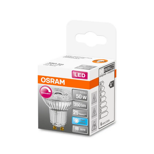 LED ЛАМПА СПОТ 4000К GU10 ДИМ. 350LM