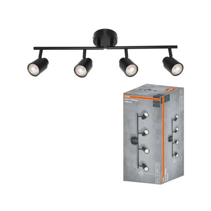 LED ЛАМПА SPOT PRIMAL BLACK 4XGU10 BLACK LEDVANCE