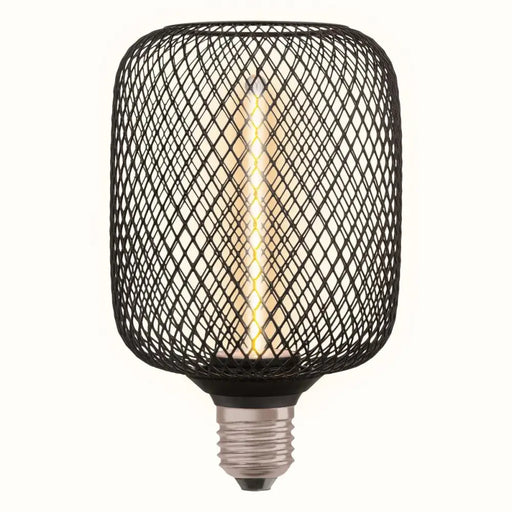 LED ЛАМПА SQUARE FILS12 E27 1800K ЧЕРНА