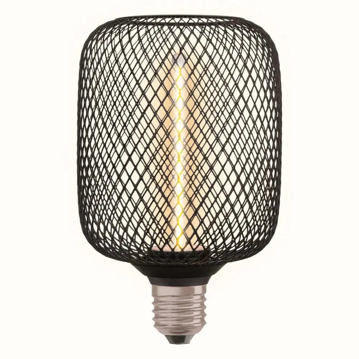 LED ЛАМПА SQUARE FILS12 E27 1800K ЧЕРНА