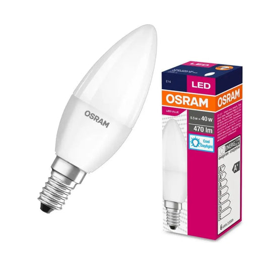 LED ЛАМПА VALUE CLB40 470lm/865 E14 LEDVANCE