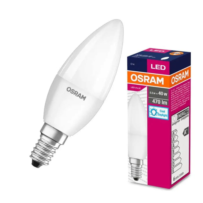 LED ЛАМПА VALUE CLB40 470lm/865 E14 LEDVANCE