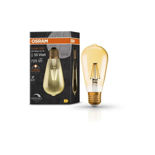 LED ЛАМПА VINTAGE 1906 LED DIM CL EDISON GOLD55 6,5W/824