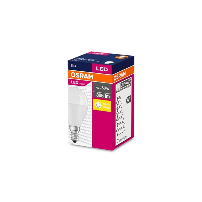 LED ЛАМПА CLP60 806lm/7W/827 E14 VALUE LEDVANCE