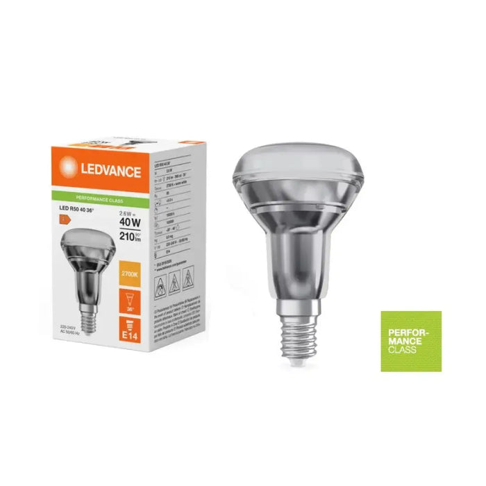 LED ЛАМПА R50 P 2.6W 827 E14 LEDVANCE